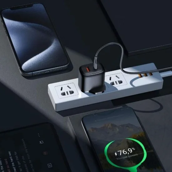 Porodo Dual Output Quick Charger Usb-C Pd And Usb-A Qc